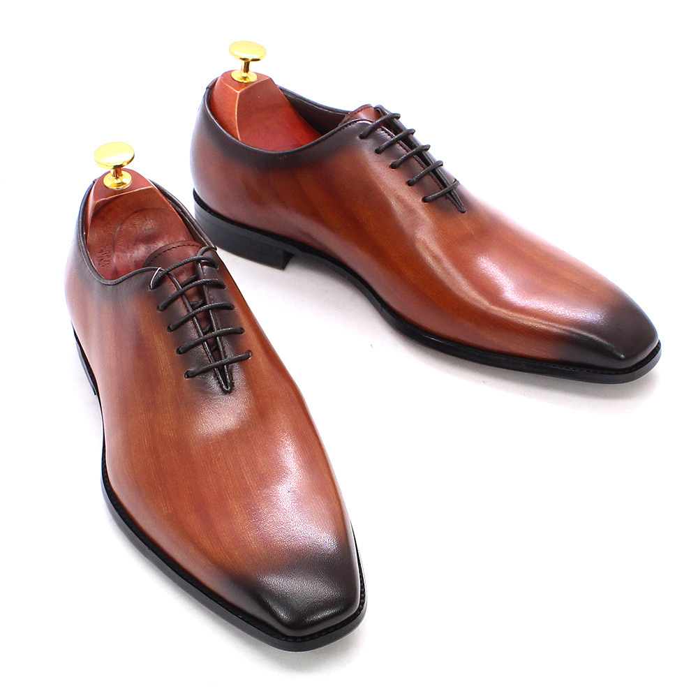 Men'S Luxury Formal Wear Brands - Дизайнерские мужские туфли-оксфорды из натуральной кожи,