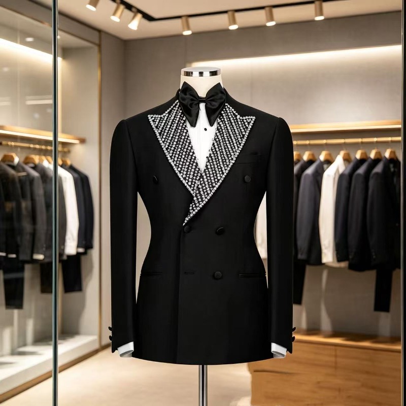 Men Formal Wear For Wedding - Роскошный облегающий свадебный смокинг для мужчин