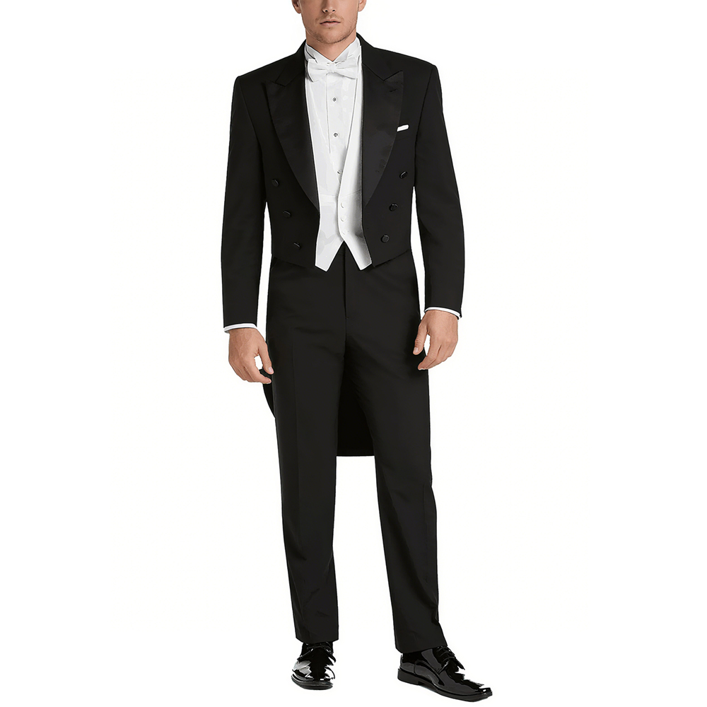 Мужской атласный костюм с пико – обзор и цена Elegant Formal Men'S Wear