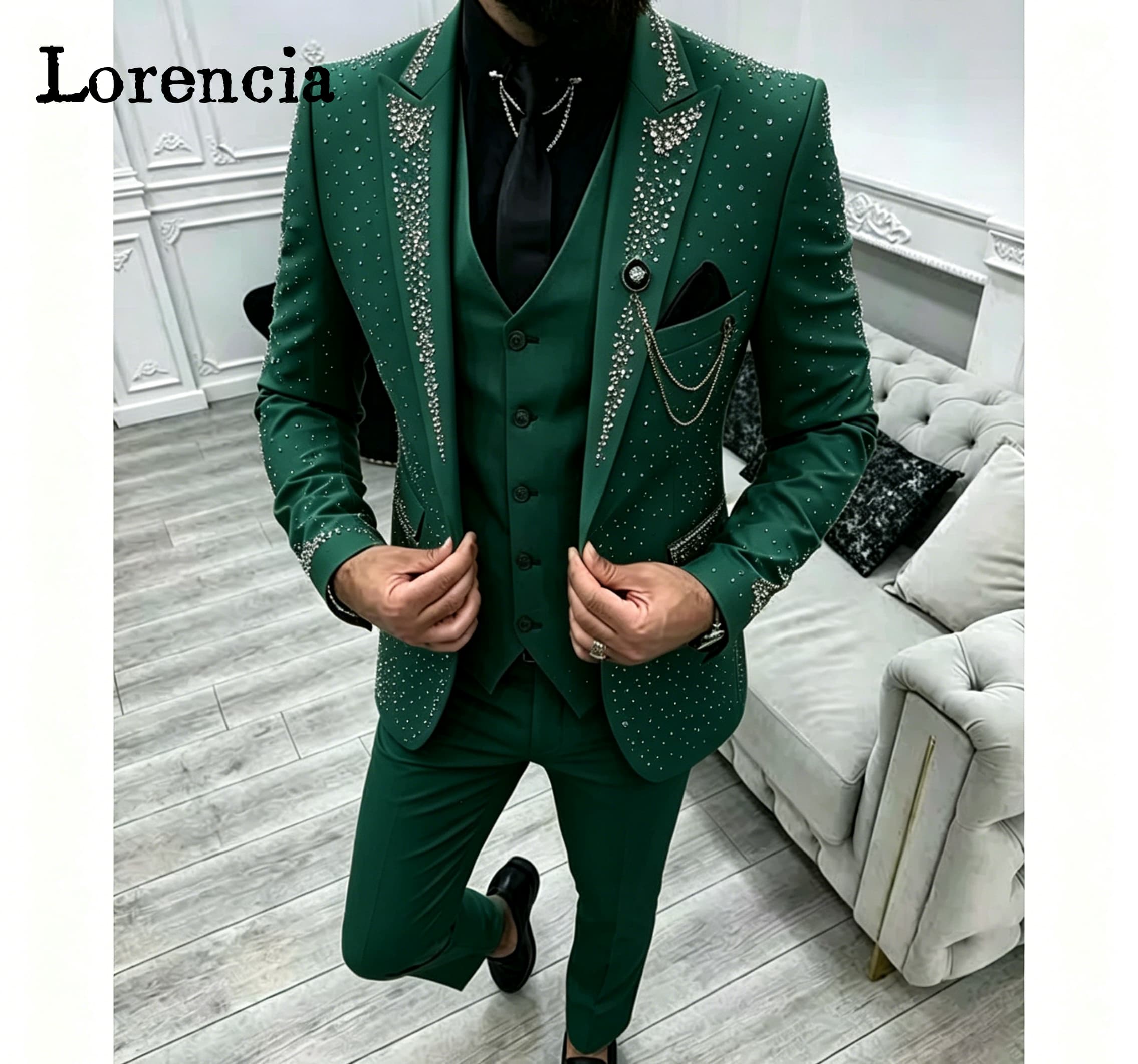 Роскошный мужской костюм-тройк – обзор и цена Elegant Formal Men'S Wear