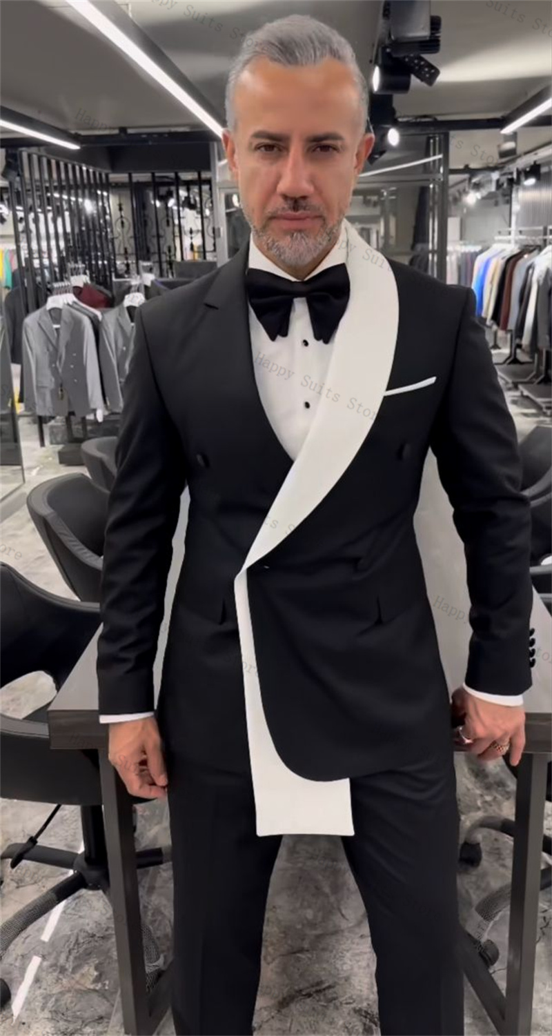 Черно-белый мужской костюм, ко – обзор и цена Men Formal Wear With Coat