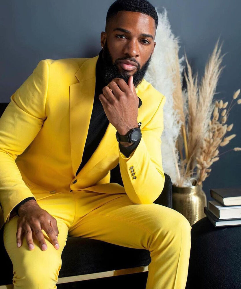 Мужской желтый костюм, притале – обзор и цена Formal Wear For Men Yellow