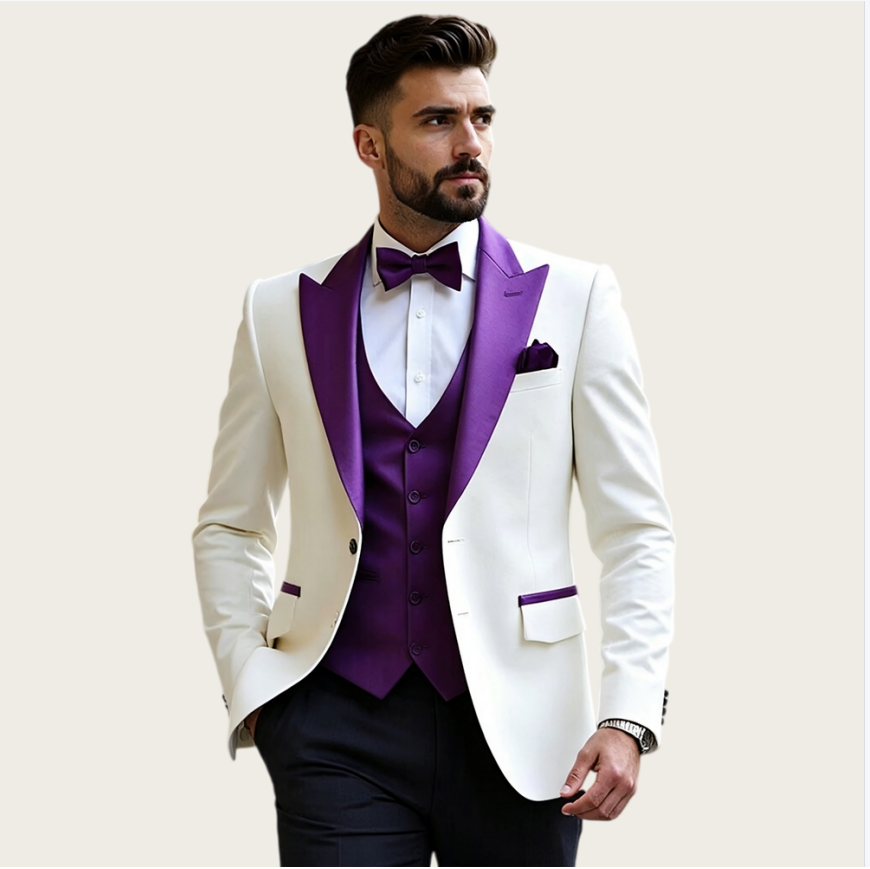 Белые мужские костюмы, 3 предм – обзор и цена Men Formal Wear For Wedding