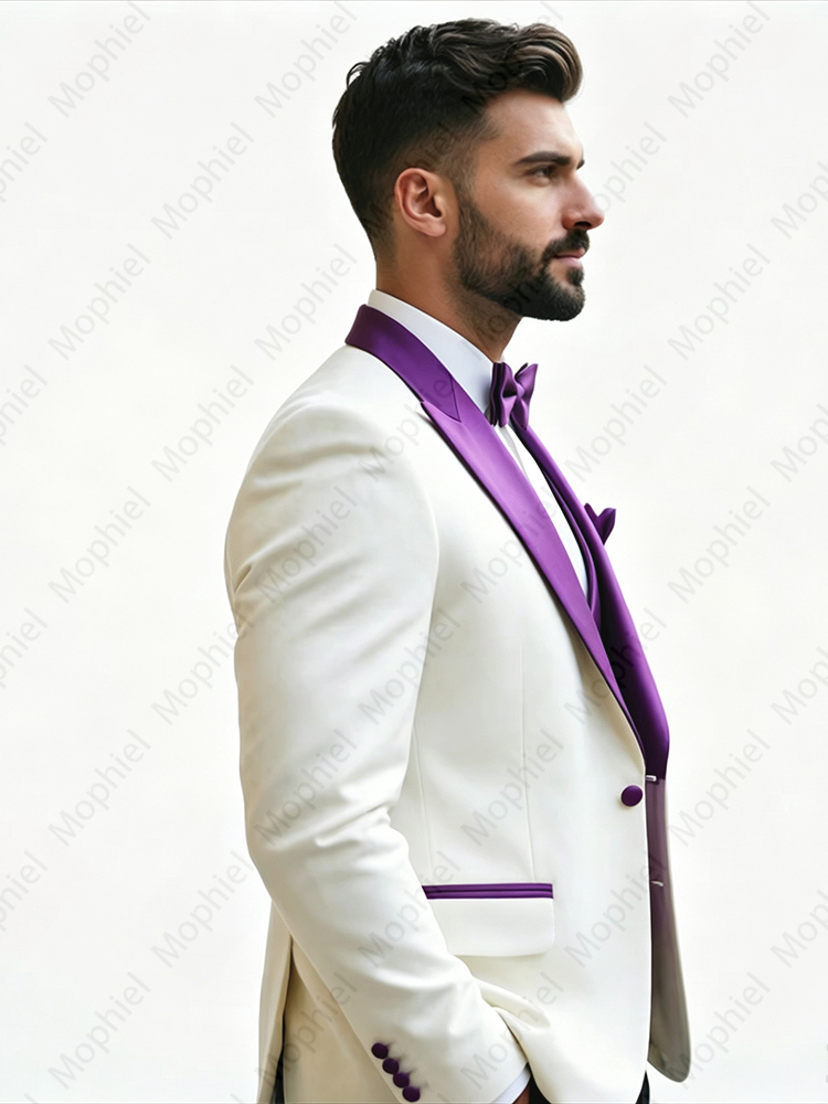 Белые мужские костюмы, 3 предм – обзор и цена Men Formal Wear For Wedding